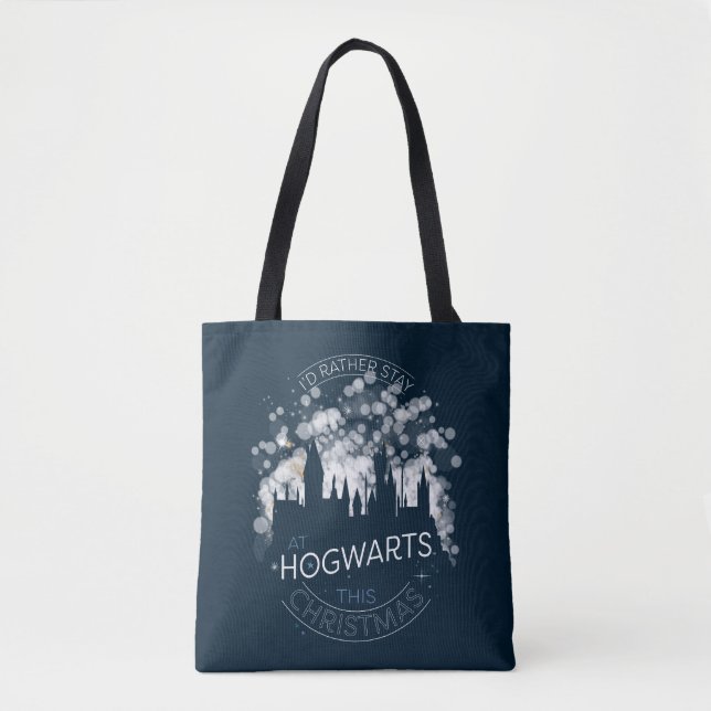 I'd Rather Stay At HOGWARTS™ Magic Lights Art Tote Bag (Front)