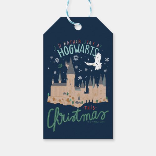 Id Rather Stay At Hogwarts This Christmas Gift Tags