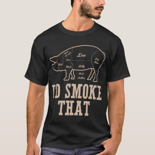 Id Smoke T Pig Smoking Bbq Grill Master T_Shirt