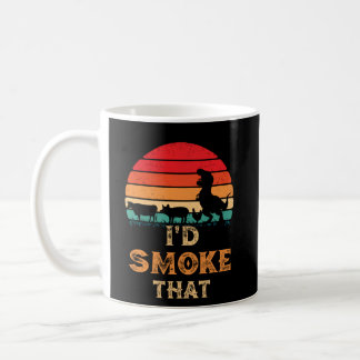 I'd Smoke That BBQ Vintage Meat Smoker Grill Coffee Mug
