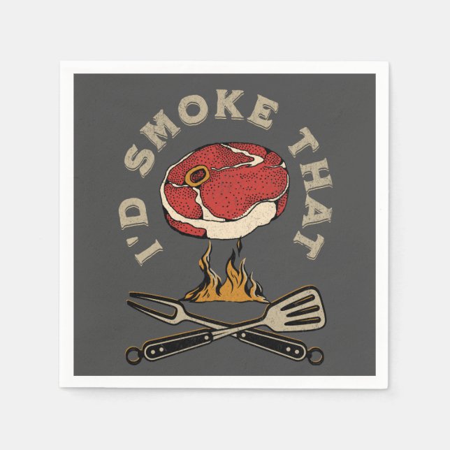 I'd smoke that napkins (Front)