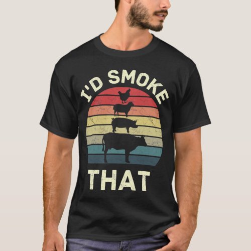 Id Smoke That_Retro T_Shirt