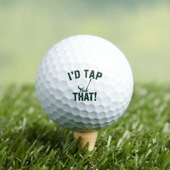 I'd Trap That Funny Golfing Sarcastic Sayings Golf Balls (Insitu Tee)