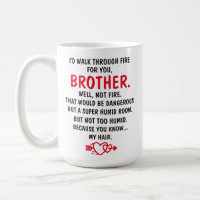 Initial Mug - Letter D - 15oz Ceramic Cup - Brother Gift Mug