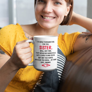 Sister Gift Smartest Prettiest Sister Coffee Mug Sister Birthday Gift Funny  Sister Mug MG449 