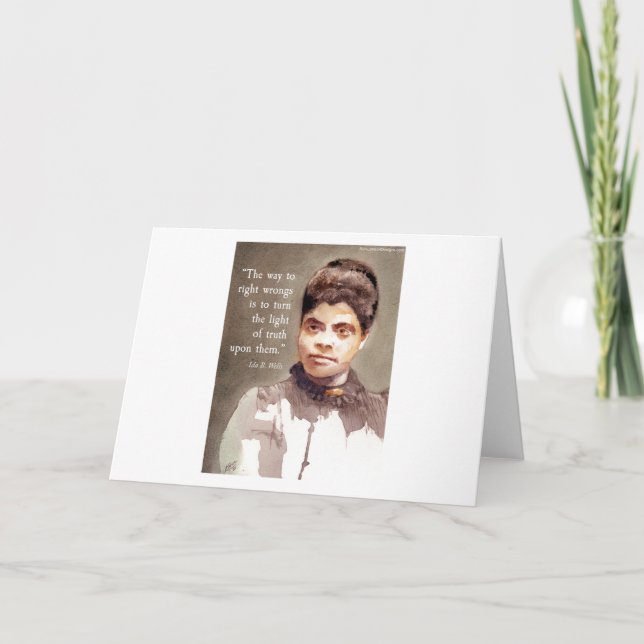 Ida B Wells And "Truth" Quote Card (Front)