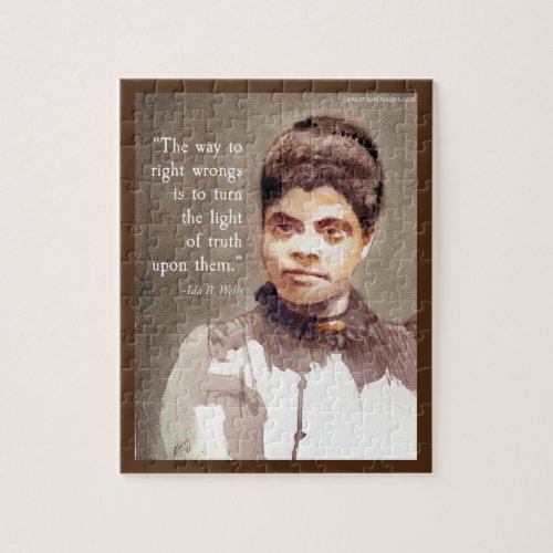 Ida B Wells And Truth Quote Jigsaw Puzzle