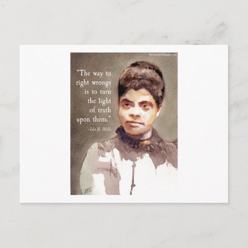 Ida B Wells And Truth Quote Postcard