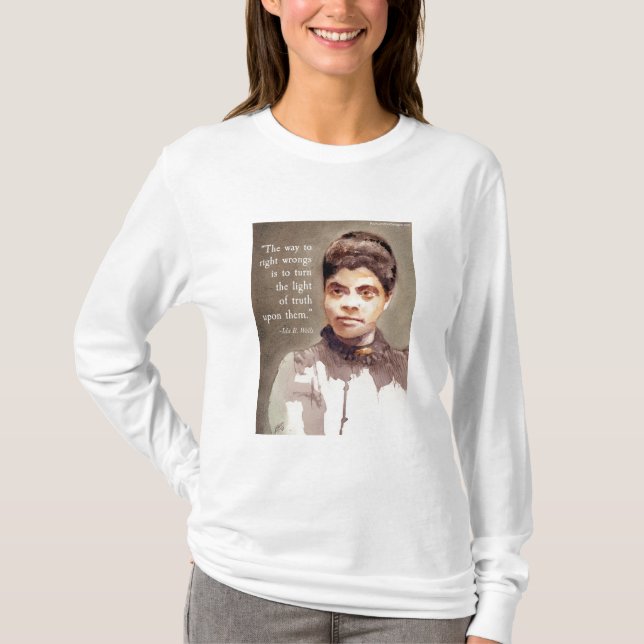 Ida B Wells And "Truth" Quote T-Shirt (Front)