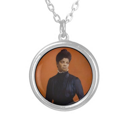 Ida B Wells Civil Rights Suffrage Leader Activist Silver Plated Necklace