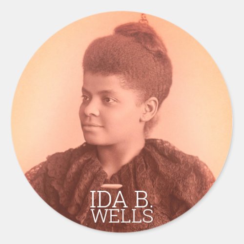 Ida B Wells Classic Round Sticker