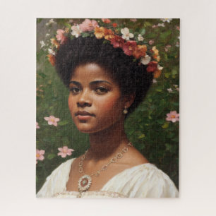 Ida B Wells Floral Art Tribute Jigsaw Puzzle