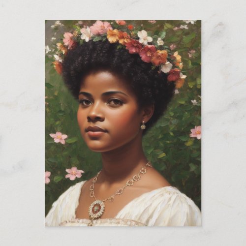 Ida B Wells Floral Art Tribute Postcard