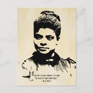 Ida B Wells Light of Truth Quote Postcard
