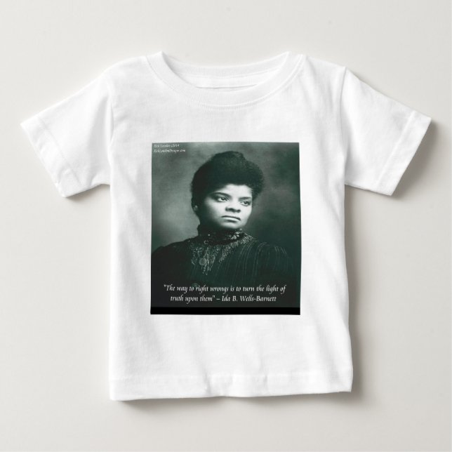 Ida B Wells & Truth Quote Baby T-Shirt (Front)