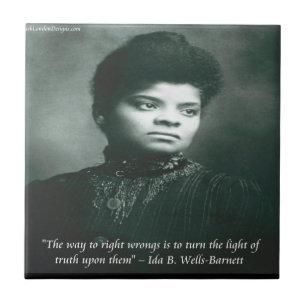 Ida B Wells & Truth Quote Ceramic Tile