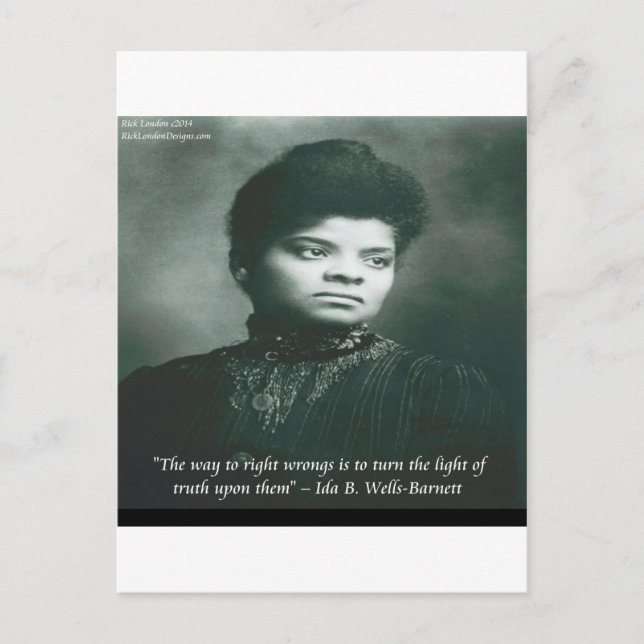 Ida B Wells & Truth Quote Postcard (Front)
