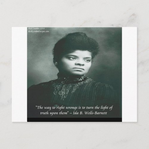 Ida B Wells  Truth Quote Postcard