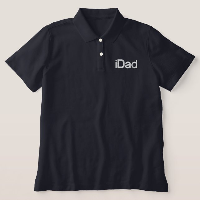 iDad - - Customized Embroidered Polo Shirt (Design Front)