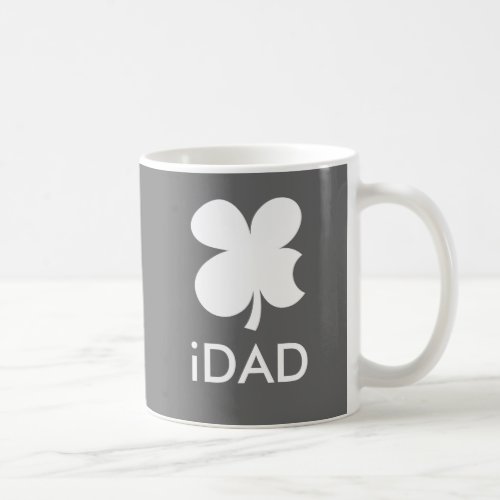 iDad Mug with lucky clover  Apple Parody