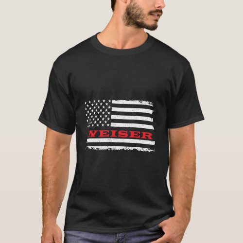 Idaho American Flag Weiser Usa Patriotic Souvenir T_Shirt