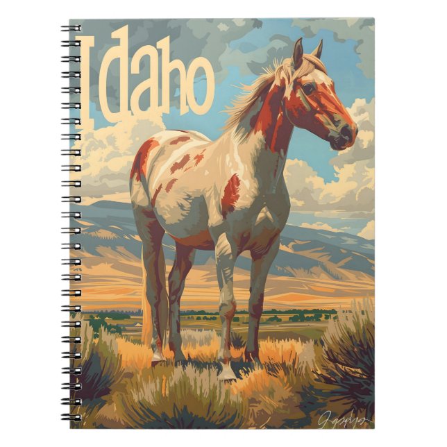 Idaho Appaloosa Horse Notebook (Front)