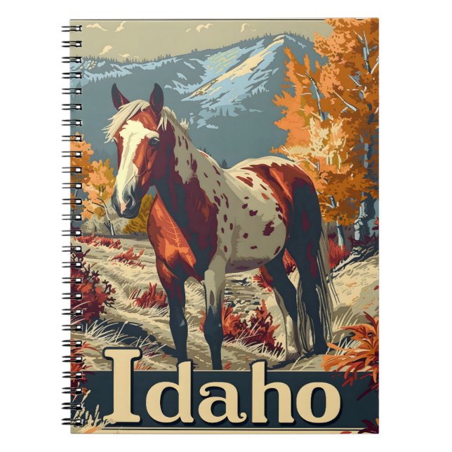 Idaho Appaloosa horse Notebook (Front)