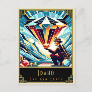 Idaho Art Deco Postcard