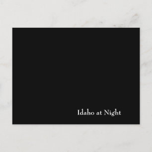 Idaho at Night Postcard
