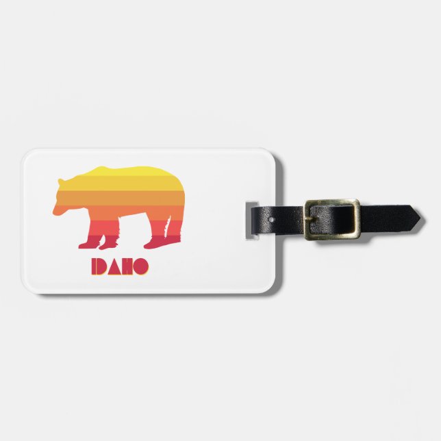 Idaho Bear Luggage Tag (Front Horizontal)