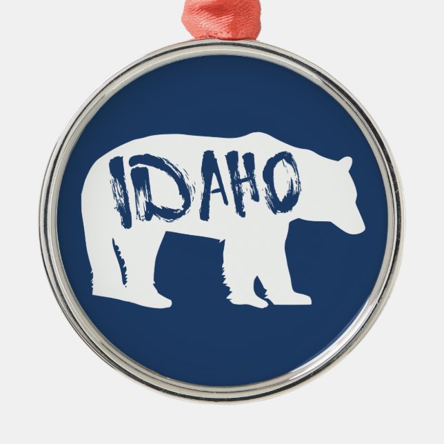Idaho Bear Metal Ornament (Front)