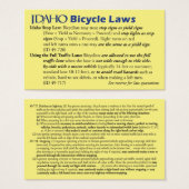 Idaho Bike Law Business Card (Front & Back)