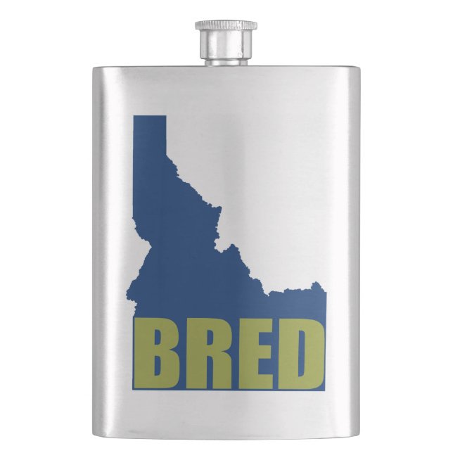 Idaho Bred Hip Flask (Front)