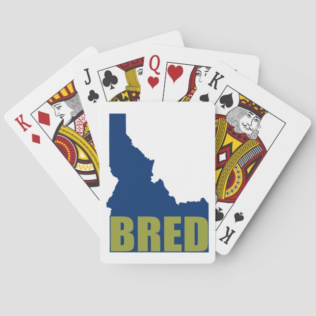 Idaho Bred Poker Cards (Back)