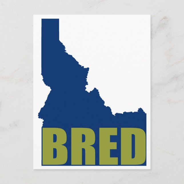 Idaho Bred Postcard (Front)