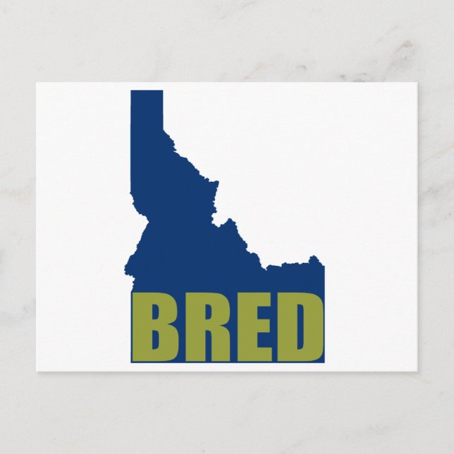 Idaho Bred Postcard (Front)