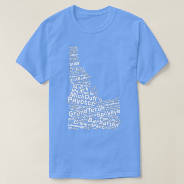 Idaho Breweries T-Shirt (Design Front)