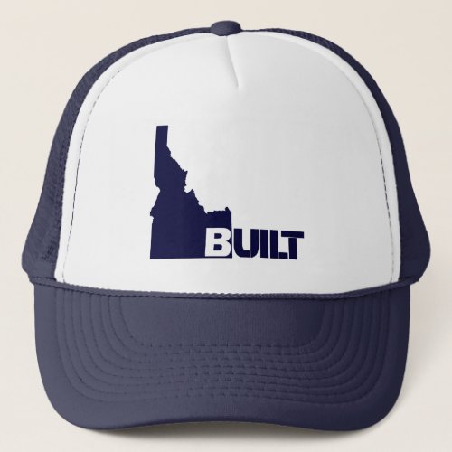 Idaho Built Center Dark Blue Trucker Hat