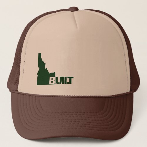 Idaho Built Dark Green Trucker Hat