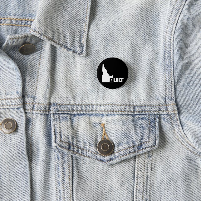 Idaho Built (White) Button (In Situ)