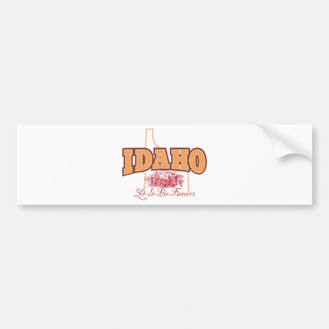 Idaho Bumper Sticker (Front)