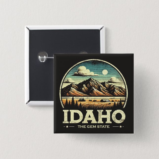 Idaho Button (Front & Back)
