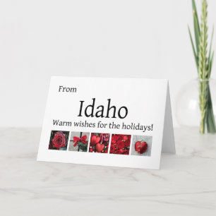 Idaho Christmas Card, state specific Holiday Card