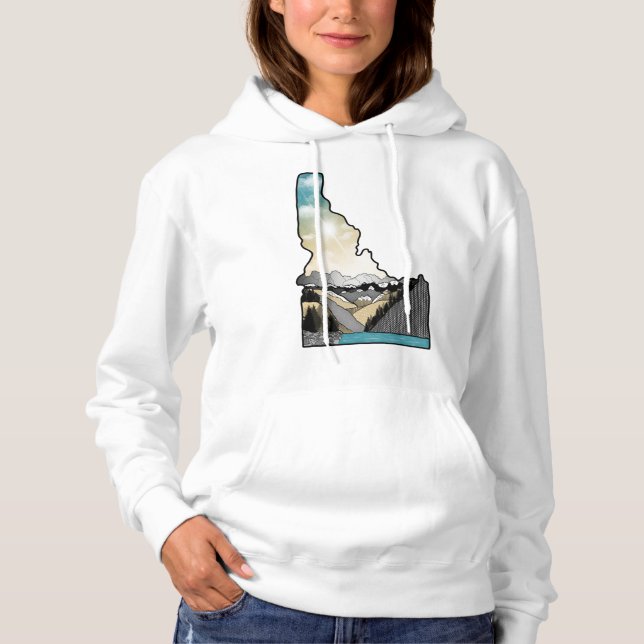 Idaho colorful hoodie (Front)