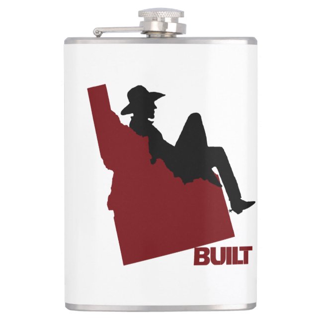 Idaho Cowboy Flask (Front)