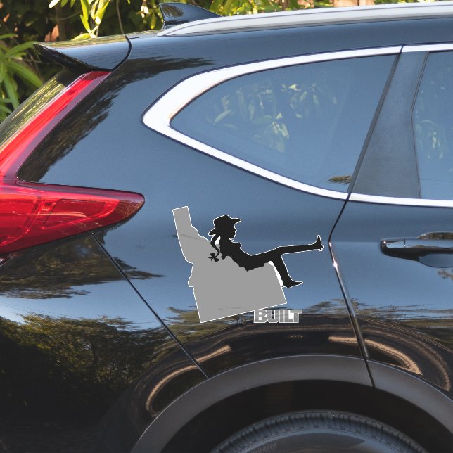 Idaho Cowgirl Sticker (Car Side)