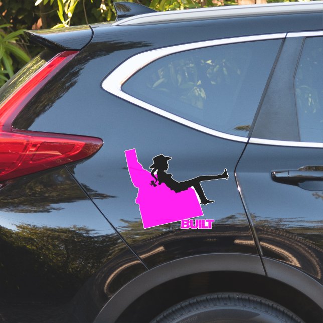Idaho Cowgirl Vinyl Decal (Car Side)