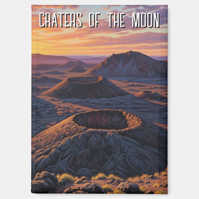 Idaho Craters of the Moon National Monument Magnet (Front)
