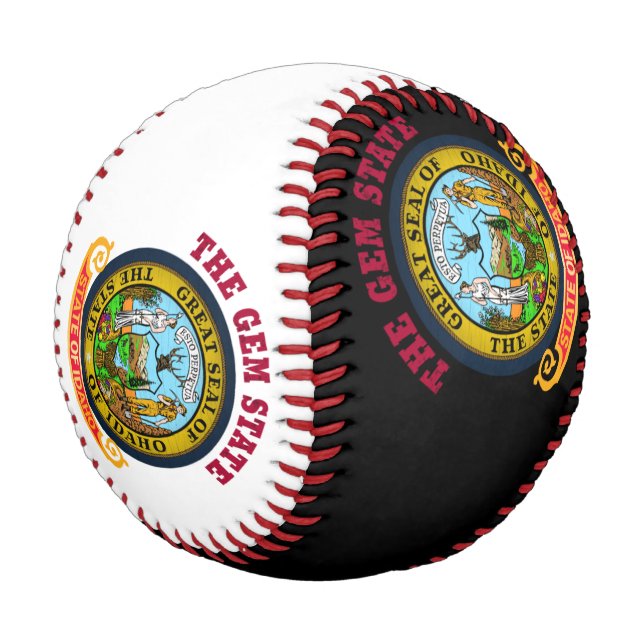 IDAHO CROSSROADS STATE FLAG BASEBALL (Angled)