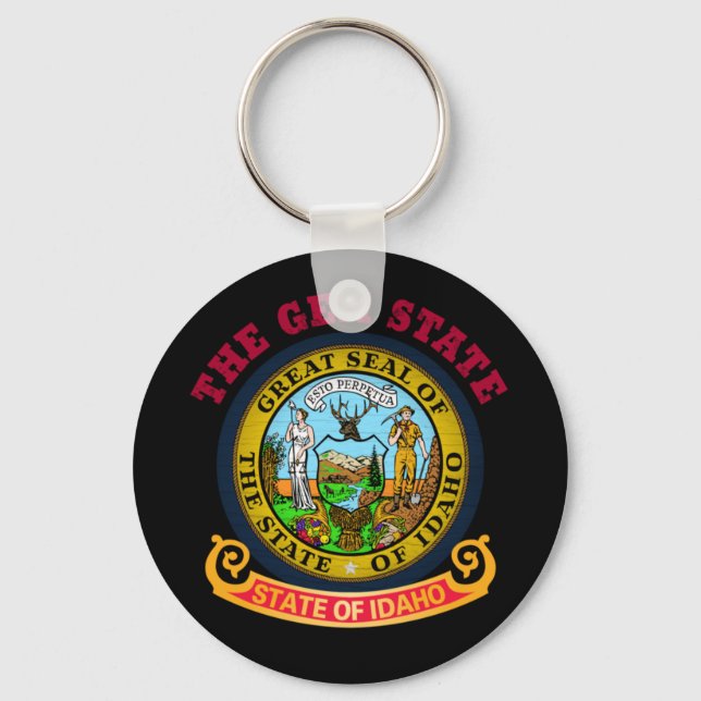 IDAHO CROSSROADS STATE FLAG KEYCHAIN (Front)
